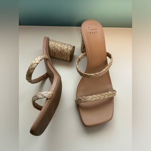 A New Day Raffia Heeled Sandals